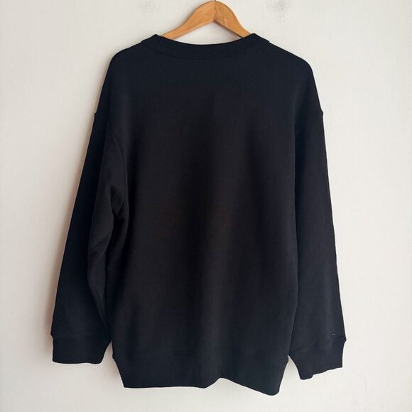 Dries Van Noten BLACK Sweatshirt with Detacheble Beaded Brooch M - Picture 6 of 9